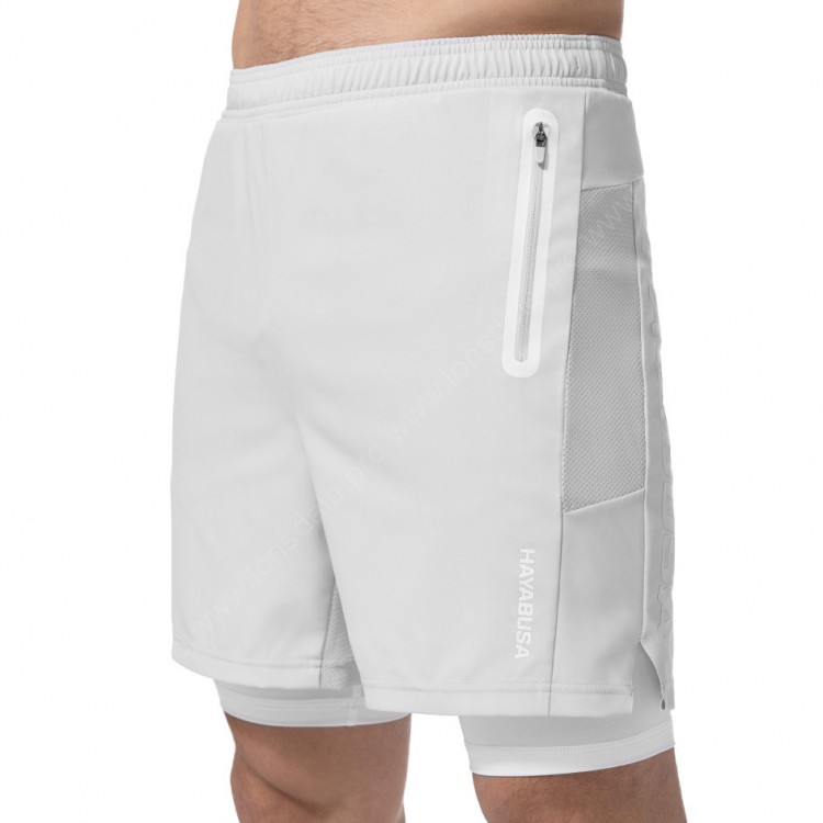 Шорты Hayabusa Men’s Layered Performance Shorts - Light Grey