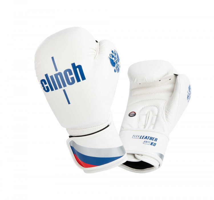 Боксерские перчатки Clinch Olimp C111 White/Blue