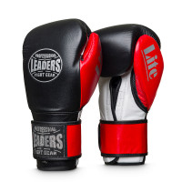 Перчатки боксерские LEADERS LiteSeries BK/RD