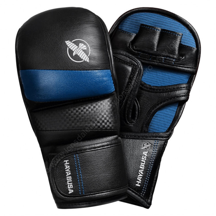 Перчатки для ММА Hayabusa T3 7oz Hybrid Gloves Black - Blue