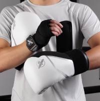 Боксерские перчатки Hayabusa E1 Boxing Gloves White/Silver 