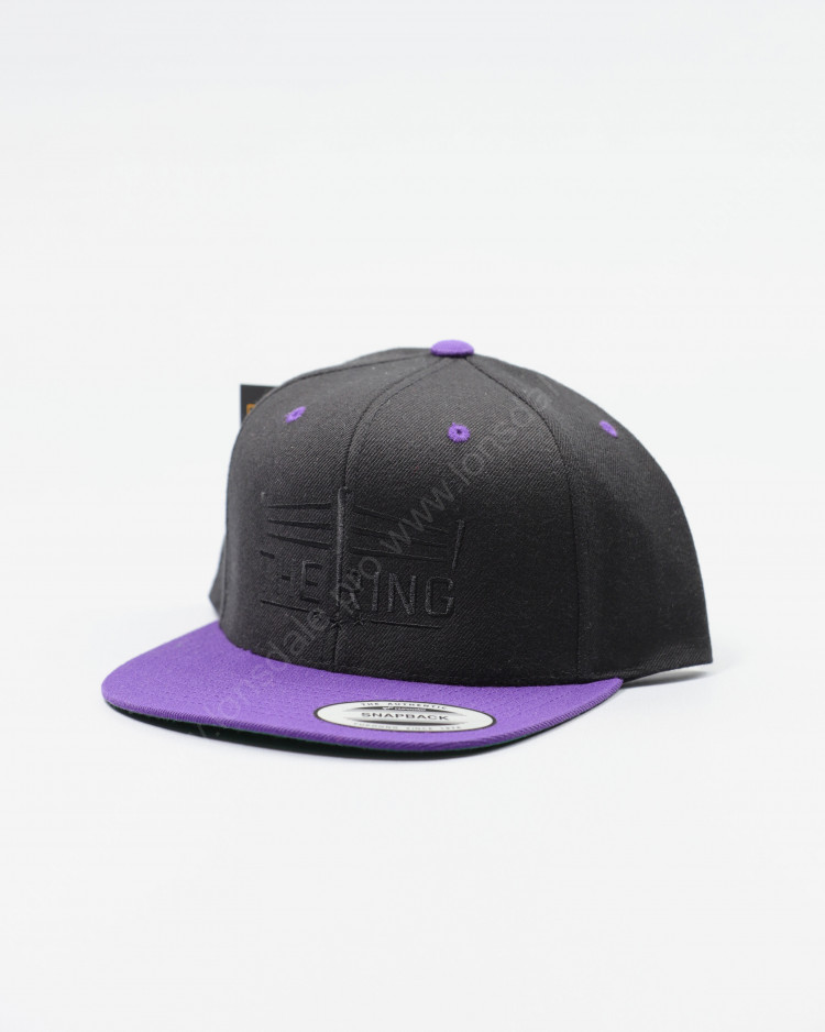 Бейсболка Yupoong Snapback The Ring Black/Purple