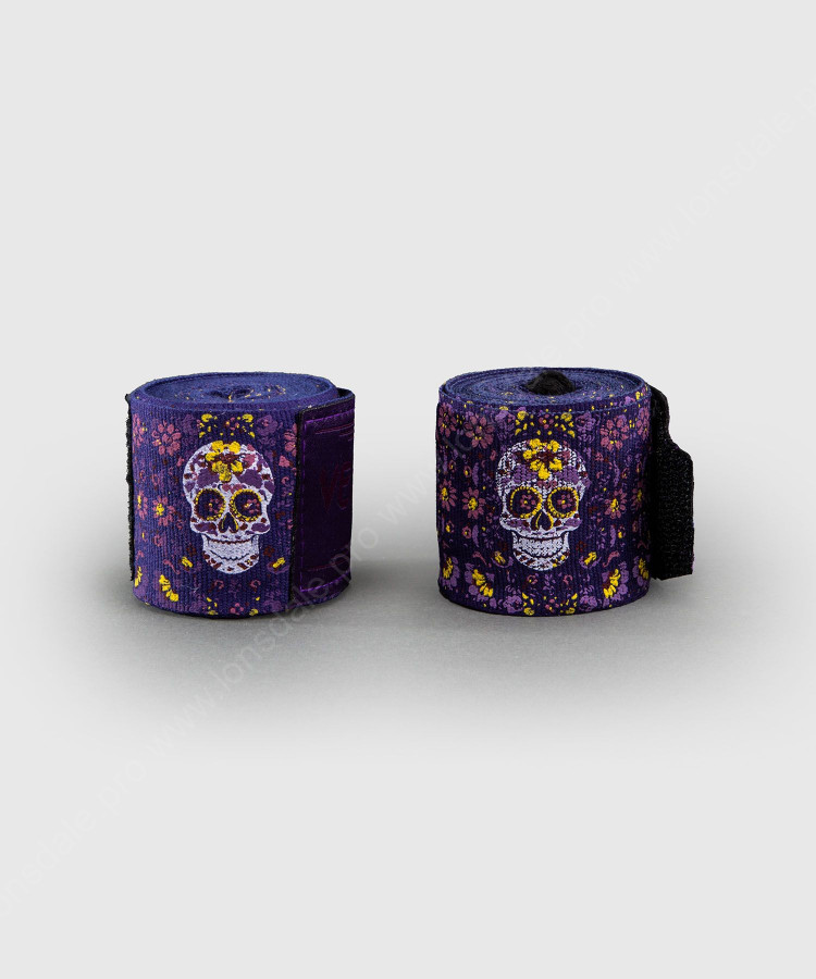 Бинты Venum Kontact Evo Santa Muerte-Dark Purple
