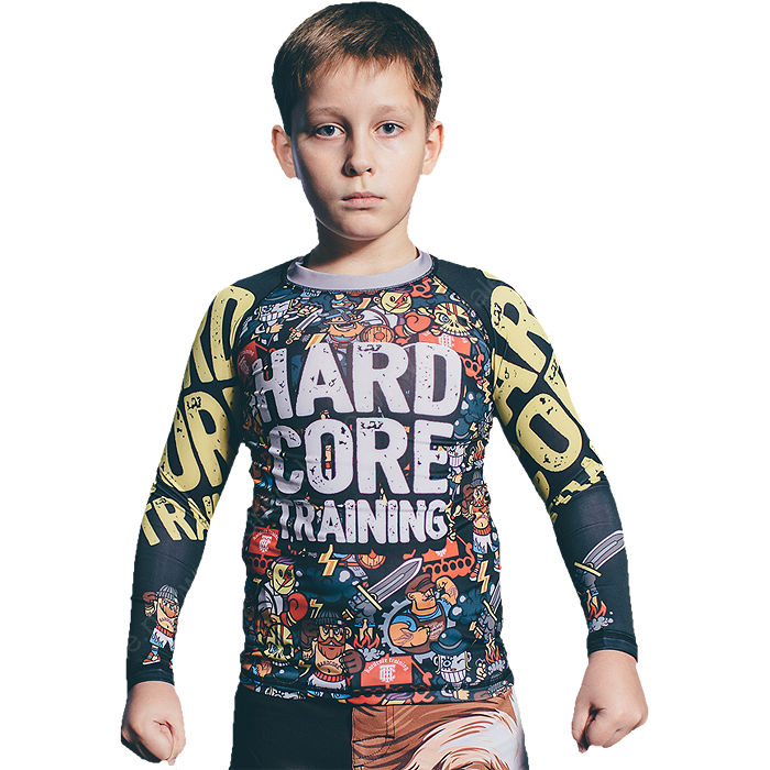 ДЕТСКИЙ РАШГАРД HARDCORE TRAINING DOODLES