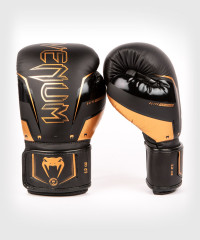 Боксерские перчатки Venum Elite Evo BLACK/BRONZE