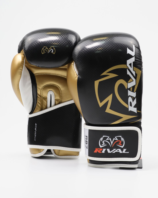 Боксерские перчатки Rival RB7 Fitness Plus Black/Gold