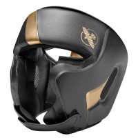 Боксерский шлем Hayabusa T3 Chinless Boxing Headguard - Black / Gold
