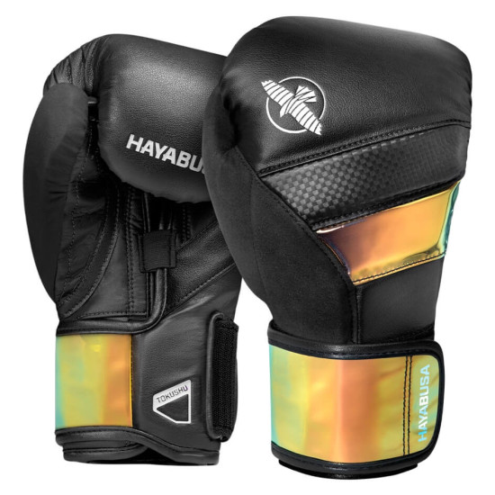  БОКСЕРСКИЕ ПЕРЧАТКИ Hayabusa T3 Boxing Gloves - Black/Iridescent
