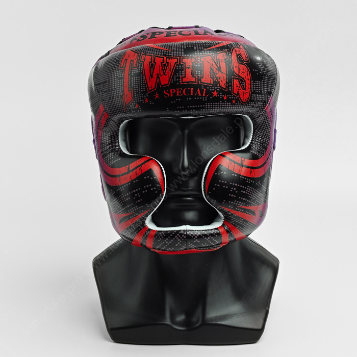 Боксерский шлем Twins Special FHGL3-TW5BK Black/Red