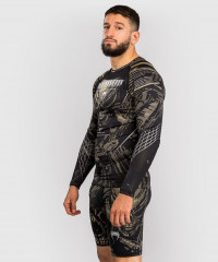  Рашгард Venum Invader Black/Sand L/S 