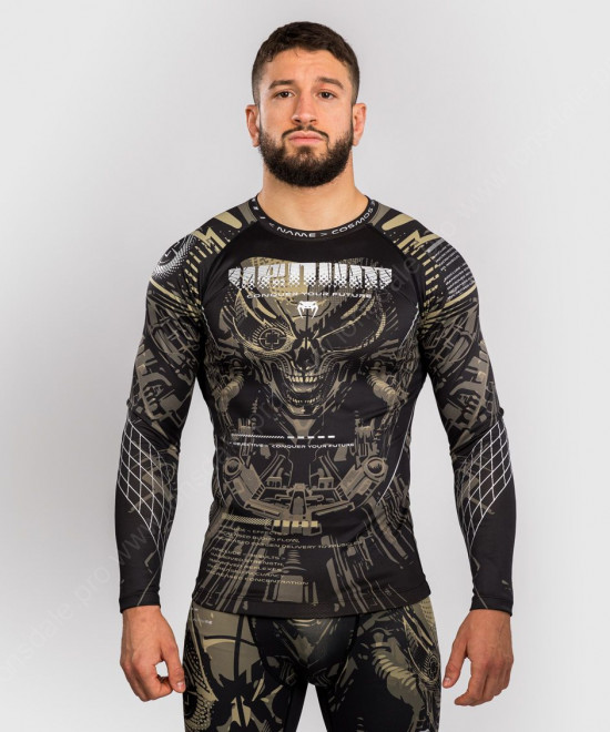  Рашгард Venum Invader Black/Sand L/S 