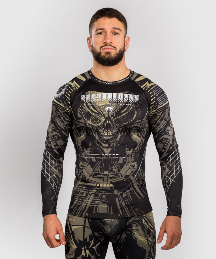  Рашгард Venum Invader Black/Sand L/S 