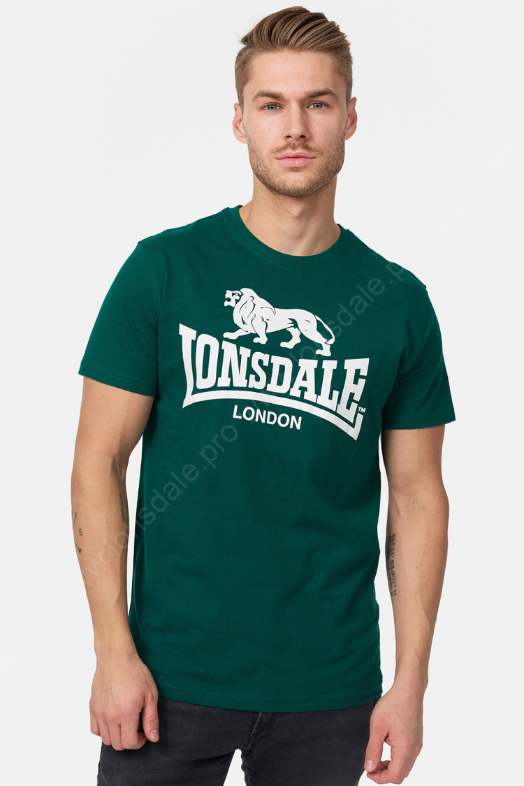Футболка мужская Lonsdale Logo Bottle Green