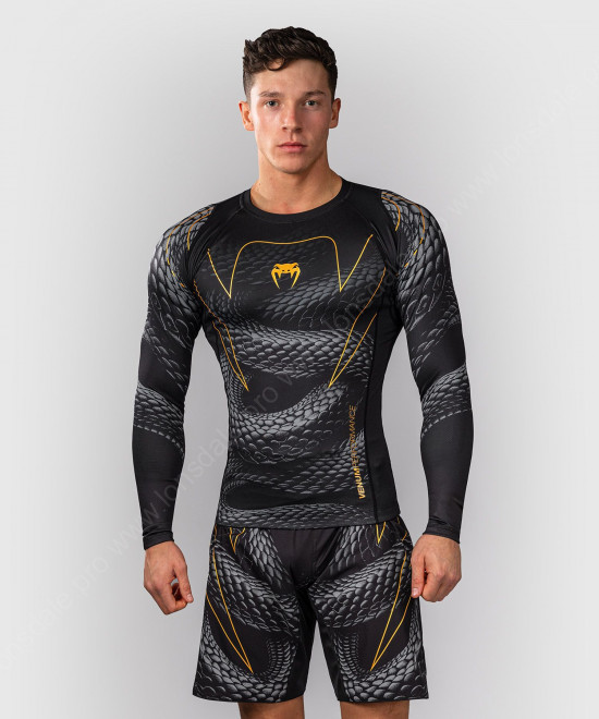 Рашгард Venum Matupa Black/Grey/Gold L/S 