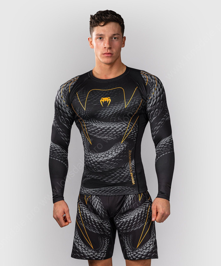Рашгард Venum Matupa Black/Grey/Gold L/S 