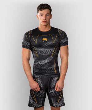 Рашгард Venum Matupa Black/Grey/Gold S/S