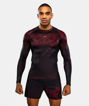 Рашгард Venum Spectre Black/Red L/S