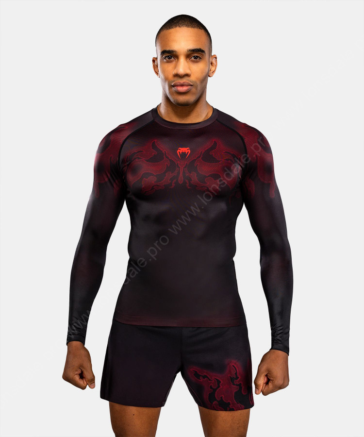 Рашгард Venum Spectre Black/Red L/S