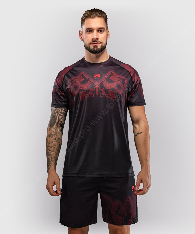 Футболка спортивная Venum Spectre Black/Red 