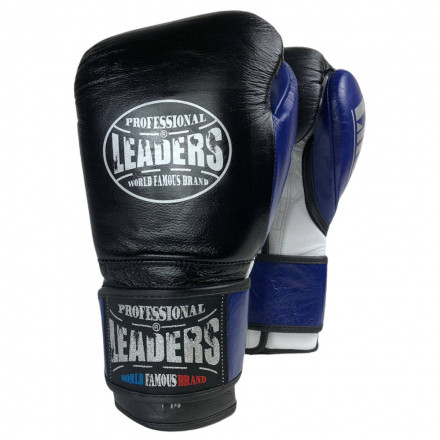 Перчатки боксерские LEADERS LiteSeries BK/BL