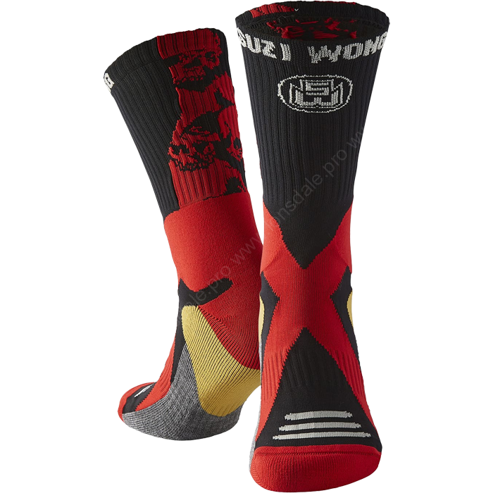 Носки Suzi Wong Skull X-Sole Black/Red