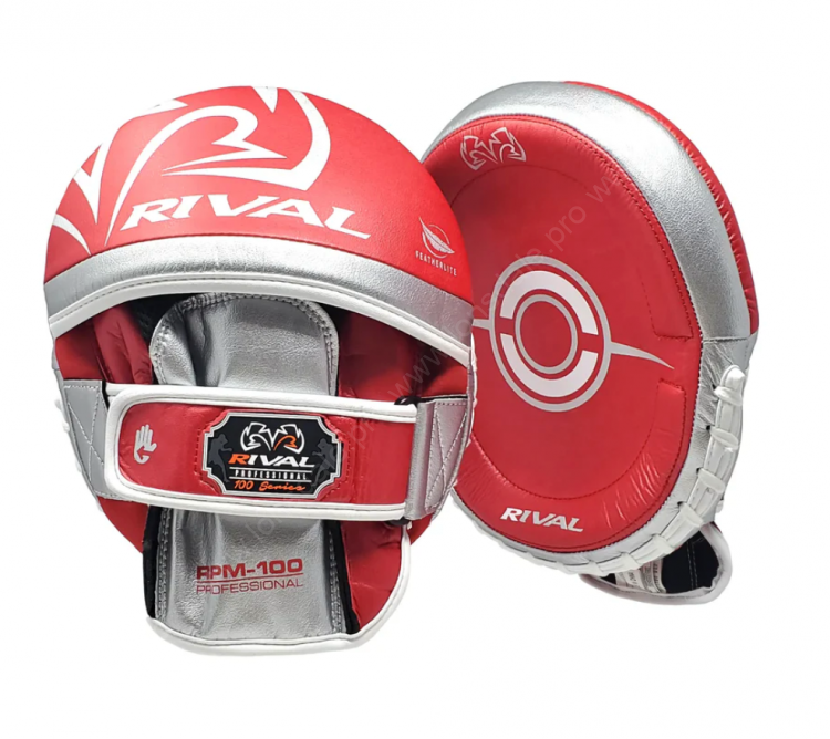 Лапы тренерские RIVAL RPM100 PROFESSIONAL PUNCH MITTS RED