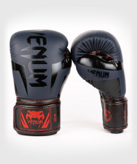 Боксерские перчатки Venum Elite Navy Blue/Black-Red