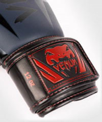 Боксерские перчатки Venum Elite Navy Blue/Black-Red