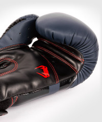 Боксерские перчатки Venum Elite Navy Blue/Black-Red