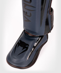 Защита голени и стопы Venum Elite Standup ShinGuards Navy Blue/Black-Red