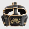 Боксерский шлем Venum Elite Boxing Headgear - Dark camo/Gold