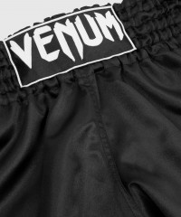 Шорты для тайского бокса Venum Muay Thai Shorts Classic Black/White