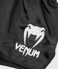 Шорты для тайского бокса Venum Muay Thai Shorts Classic Black/White
