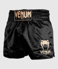 Шорты для тайского бокса Venum Muay Thai Shorts Classic Black/Gold