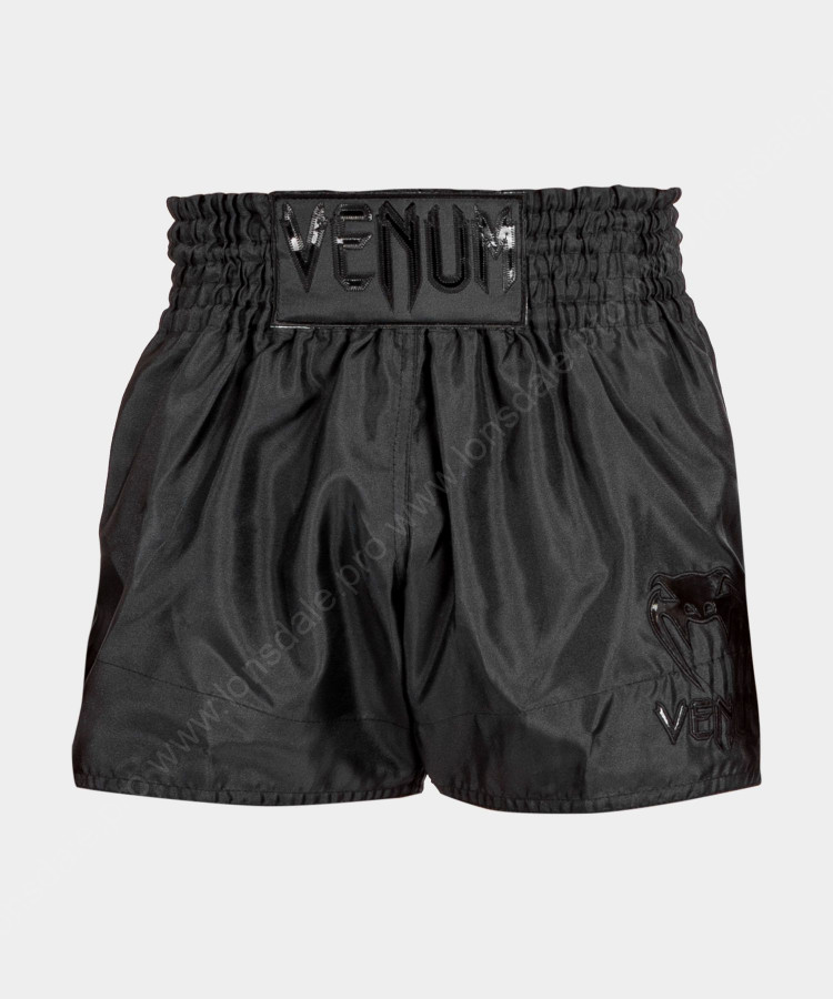 Шорты для тайского бокса Venum Classic Black/Black
