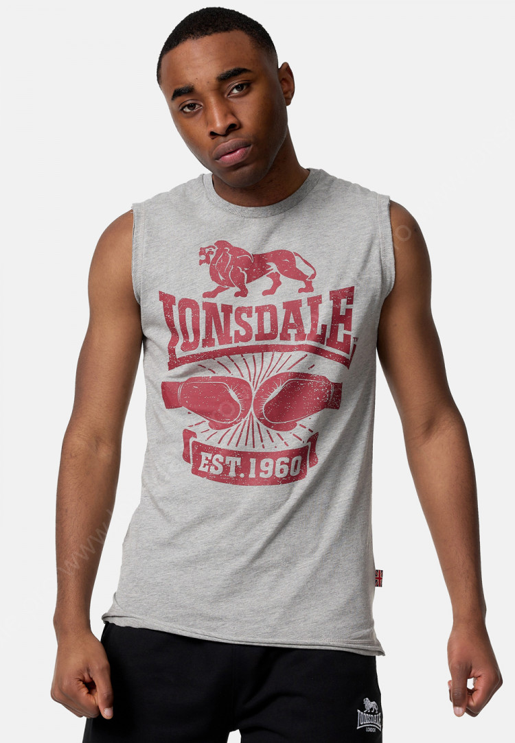 Майка мужская Lonsdale CLEATOR GREY