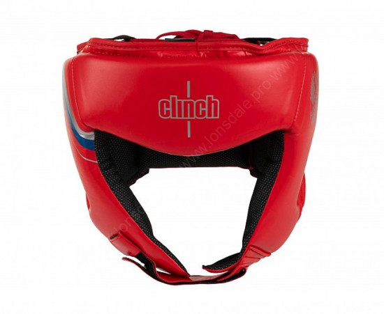 Шлем боксерский Clinch Olimp 2.0 красный C212