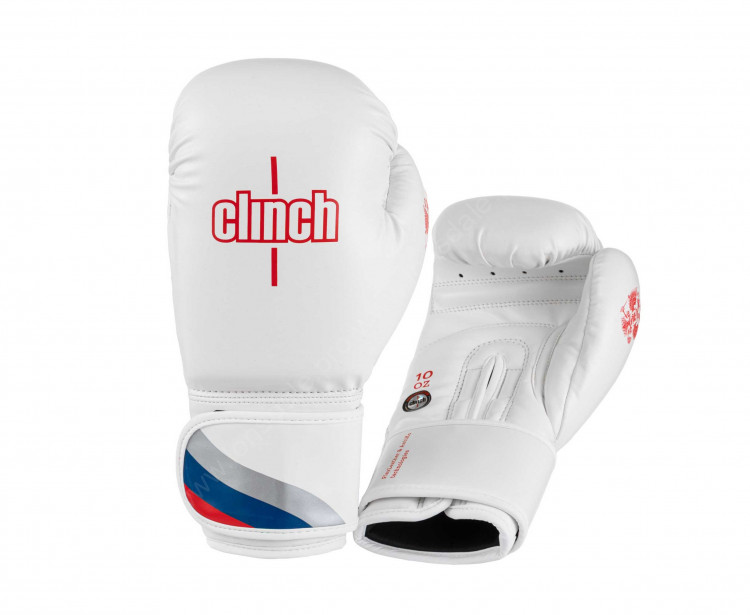 Перчатки боксерские Clinch Olimp 2.0 бело-красные C211