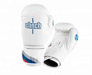Перчатки боксерские Clinch Olimp 2.0 бело-синие C211