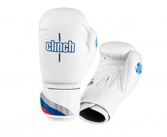 Перчатки боксерские Clinch Olimp 2.0 бело-синие C211