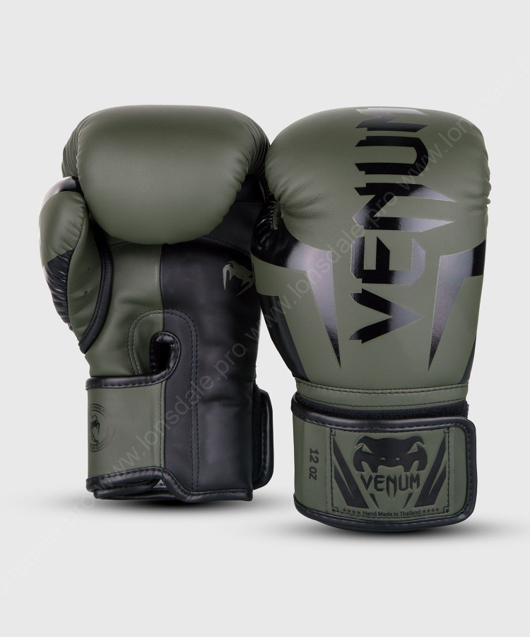 Боксерские перчатки Venum Elite Boxing Gloves KHAKI
