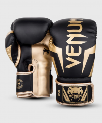 Боксерские перчатки Venum Elite Black/Gold
