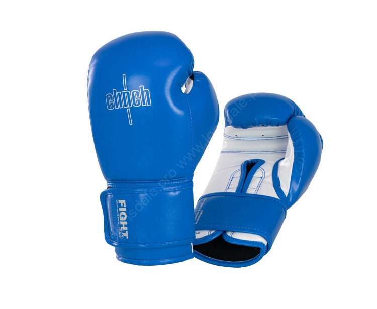 Перчатки боксерские Clinch Fight 3.0 сине-белые C187