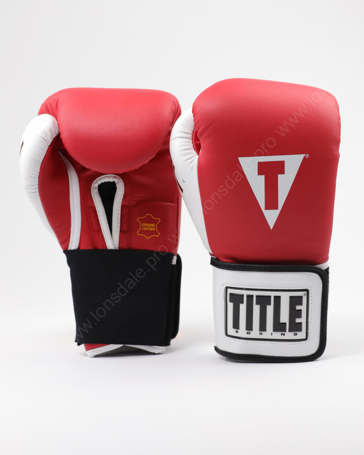 Боксерские перчатки TITLE GEL World Elastic Red
