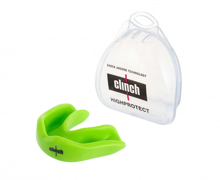Капа Clinch Competition Single Layer Mouthguard лайм C511