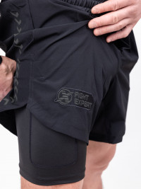 Шорты FIGHTEXPERT Combat black grey