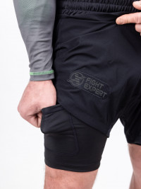 Шорты FIGHTEXPERT Combat black grey