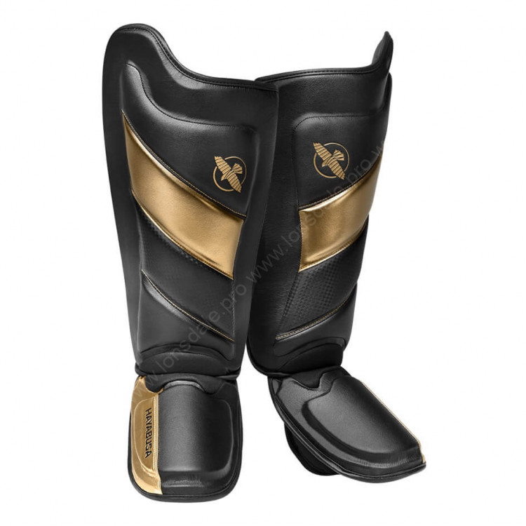 Защита голени и стопы Hayabusa T3 Striking - Black/Gold