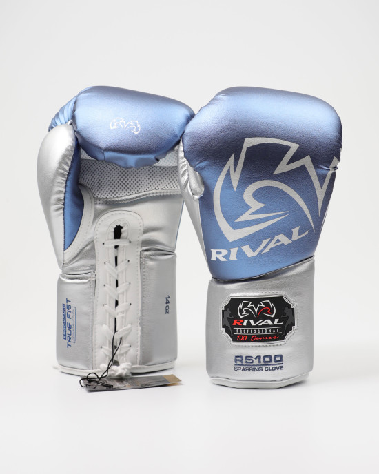 Боксерские перчатки RIVAL RS100 PROFESSIONAL SPARRING GLOVES Blue/Silver