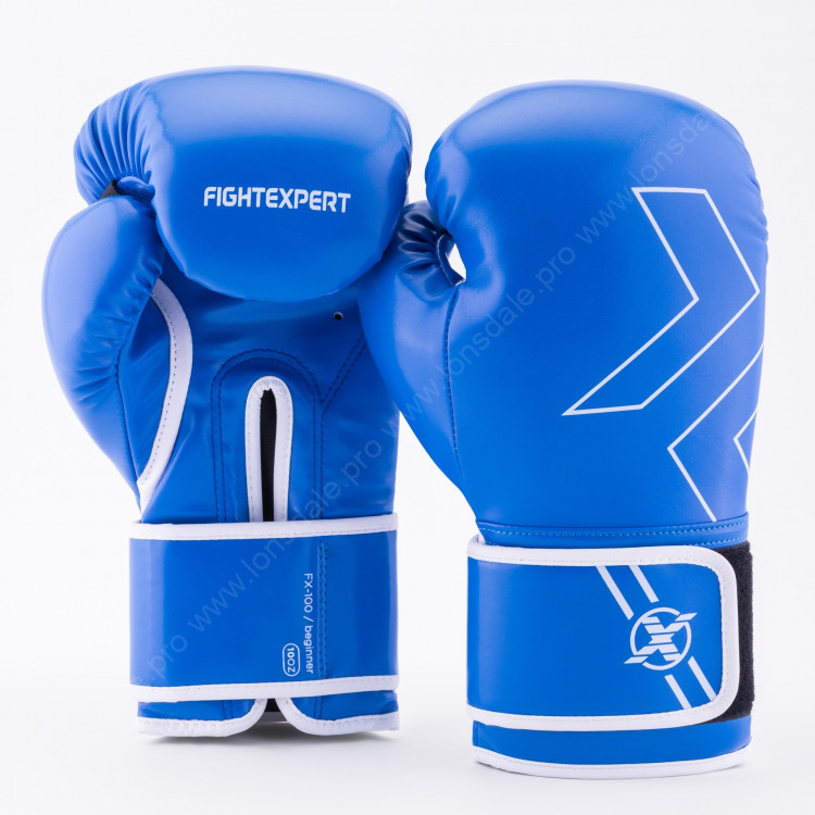 Боксерские перчатки FIGHTEXPERT Olympic Blue